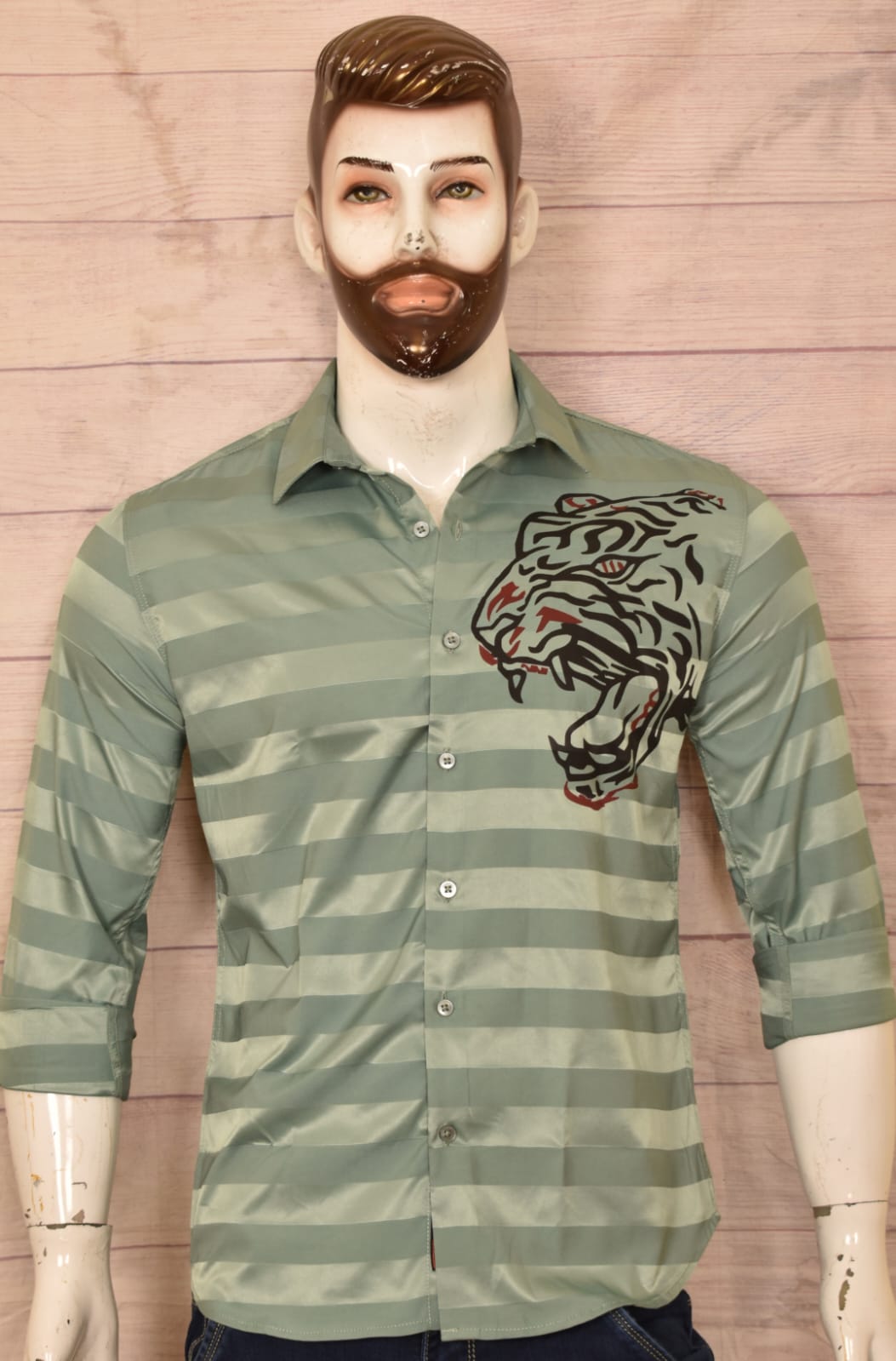 Satin Lion Print